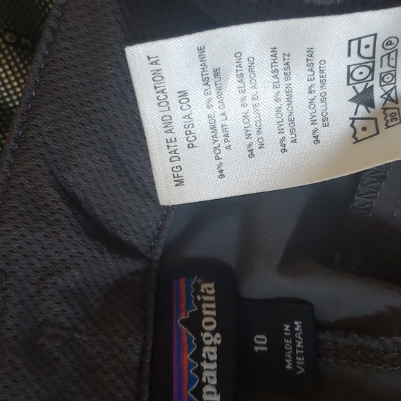 Patagonia dark gray roll up women's outdoors pants size 10 - Picture 6 of 6